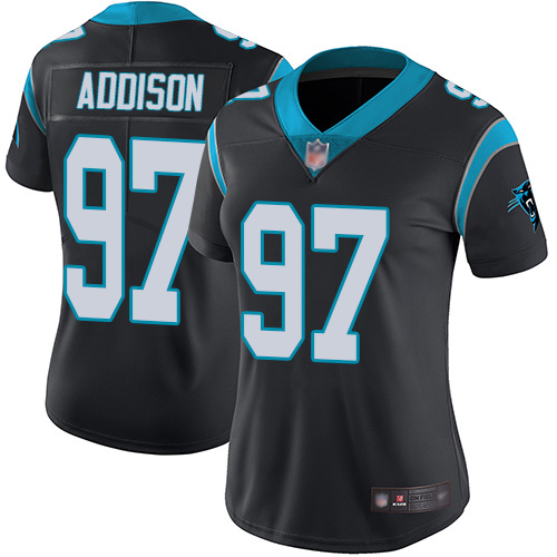 Carolina Panthers Limited Black Women Mario Addison Home Jersey NFL Football #97 Vapor Untouchable->carolina panthers->NFL Jersey